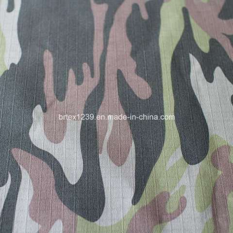 Cotton Camouflage Fabric for Military Use with Check (20X16/100X56)